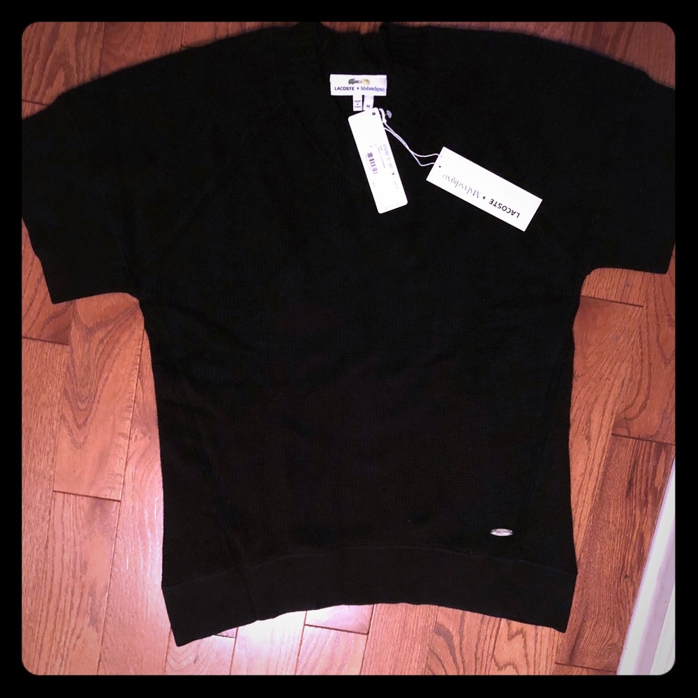 Lacoste Catherine Malandrino black sweater NWT